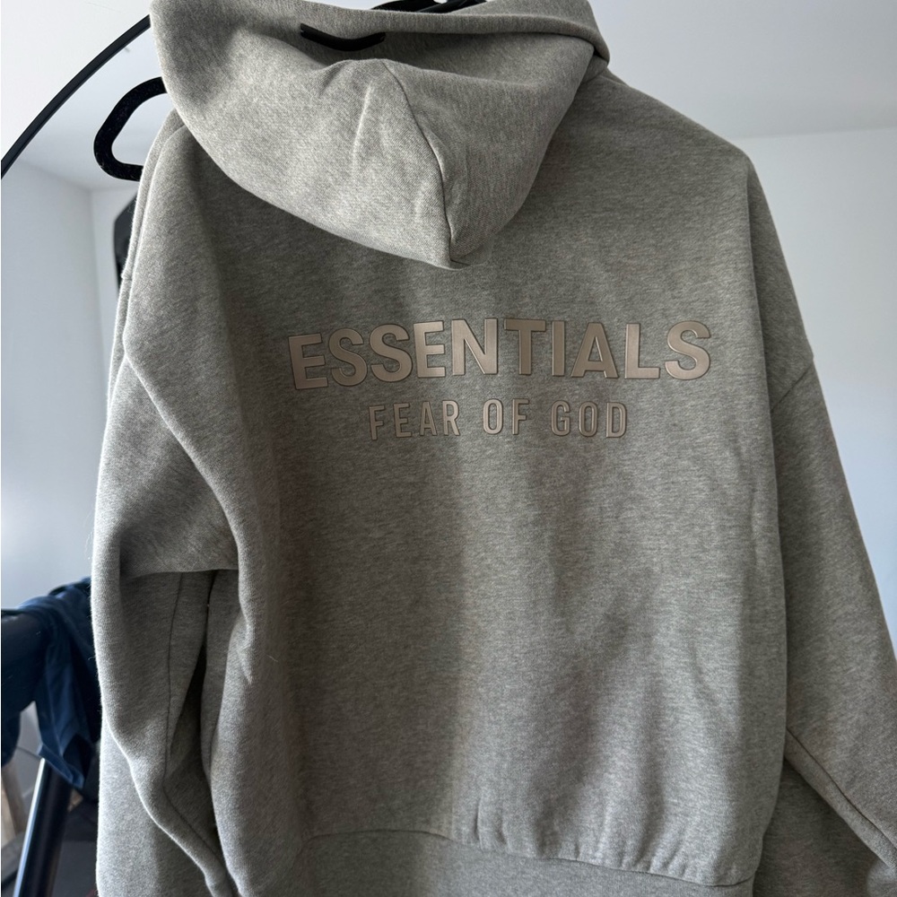 Essentials Fear of God Stone Grey Hoodie